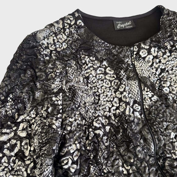 Crystal Printed Zip Jacket - Picture 4 of 8